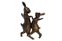 Статуэтка Garda Decor D1831 Статуэтка "Танцующие кролики"цв.бронза 18х13х30,5 арт. D1831