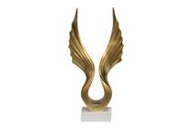 Статуэтка Garda Decor D4321 Статуэтка "Абстракция" золотая 21*7,5*h 43,5см арт. D4321