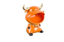Статуэтка MY iNTERNO MY-D139 Дизайнерская статуэтка - бык с нишей для мелочей (оранжевый) арт. MY-D139