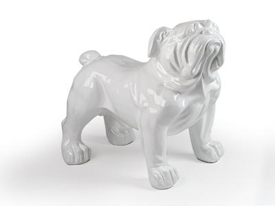 Статуэтка Schuller Bulldog Фигура большая белая арт. 451147