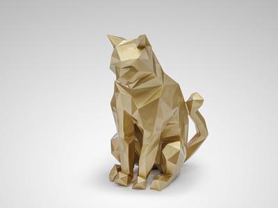 Статуэтка Schuller Фигурка кота Future Cat золотистая арт. 153758
