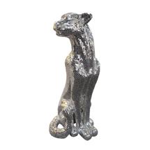 Статуэтка Schuller Декоративная фигура леопарда Baguira серебряная правая арт. 091334