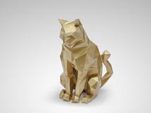 Статуэтка Schuller Фигурка кота Future Cat золотистая арт. 153758