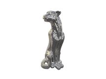 Статуэтка Schuller Декоративная фигура леопарда Baguira серебряная правая арт. 091334