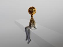 Статуэтка Schuller Sit down Фигура серый/оранжевый арт. 465751