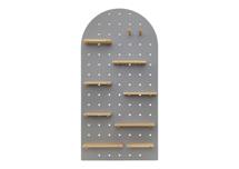 Стеллаж Ellipsefurniture Полка настенная Shely 60х120 см (серый) арт. TL-BB-SFRC-GR-60-120