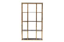 Стеллаж Garda Decor 46AS-SH1537-GOLD Стеллаж золотистый/темн.ст. 100*40*180см арт. 46AS-SH1537-GOLD
