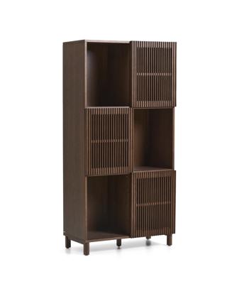 Стеллаж La Forma (ех Julia Grup) Стеллаж Beyla из ясеня с отделкой под орех арт. 424727