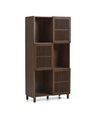 Стеллаж La Forma (ех Julia Grup) Стеллаж Beyla из ясеня с отделкой под орех арт. 424727