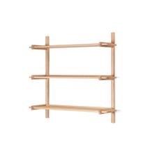 Стеллаж La Forma (ех Julia Grup) Sitra Модульная полка 3 шт из массива дуба с натуральной отделкой арт. 191666