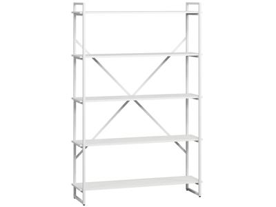 Стеллаж LoftyHome Стеллаж Мальборк 120 Белый Альпийский с белым основанием лофт арт. 1628115