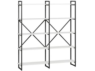 Стеллаж LoftyHome Стеллаж Мальборк 160 Белый Альпийский лофт арт. 1628116