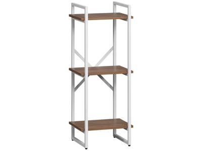 Стеллаж LoftyHome Стеллаж Мальборк Рант 40 Шимо Темный с белым основанием	 лофт арт. 1628092