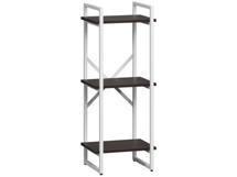 Стеллаж LoftyHome Стеллаж Мальборк Рант 40 венге с белым основанием	 лофт арт. 1628091