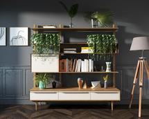 Стеллаж Этажерка Стеллаж "Bruni white" с ящиками арт BR-20WH арт. BR-20WH