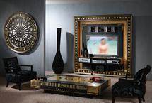 Стенка Vismara the frame gold\silver eyes - home cinema