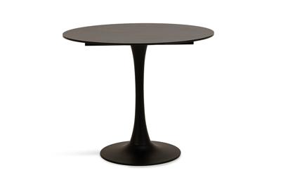 Стол 4SIS "Тюльпан" стол из HPL круглый Ø70см, цвет "серый мрамор" арт. D3102H-R70-CHIN(MI-81)