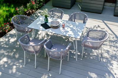 Стол 4SIS "Руссо" обеденный стол из HPL 150х80см, цвет молочный арт. WHITE-150-80-SHT-TU10 white