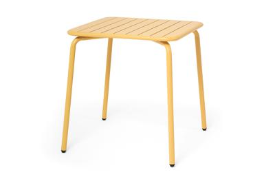 Стол 4SIS "Гелиос" стальной квадратный стол 70х70см, цвет желтый арт. MT22303-L70 Yellow