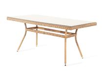 Стол 4SIS "Латте" плетеный стол из искусственного ротанга 160х90см, цвет соломенный арт. YH-T4766G-1