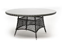 Стол 4SIS "Эспрессо" плетеный круглый стол, диаметр 150 см, цвет графит арт. YH-T1661G-1 graphite