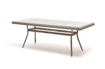 Стол 4SIS "Латте" плетеный стол из искусственного ротанга 200х90см, цвет бежевый арт. YH-T4766G-2 beige