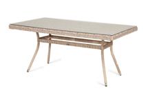 Стол 4SIS "Латте" плетеный стол из искусственного ротанга 160х90см, цвет бежевый арт. YH-T4766G-1 beige