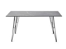 Стол 4SIS "Руссо" обеденный стол из HPL 150х80см, цвет "черный мрамор" арт. 3029-150-80-SHT-TU10