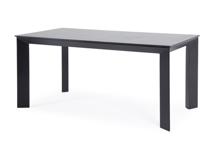 Стол 4SIS "Венето" обеденный стол из HPL 140х80см, цвет "серый гранит", каркас черный арт. BC658-140-80-B black