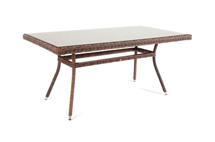 Стол 4SIS "Латте" плетеный стол из искусственного ротанга 140х80см, цвет коричневый арт. YH-T4726G brown