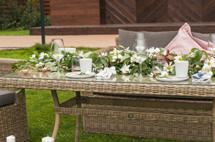 Стол 4SIS "Латте" плетеный стол из искусственного ротанга 160х90см, цвет соломенный арт. YH-T4766G-1