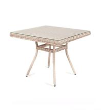 Стол 4SIS "Айриш" стол плетеный из искусственного ротанга, цвет бежевый арт. YH-T4428G beige