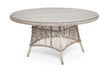 Стол 4SIS "Эспрессо" плетеный круглый стол, диаметр 150 см, цвет бежевый арт. YH-T1661G-1 beige