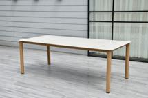 Стол 4SIS "Кейптаун" стол обеденный из алюминия, столешница из искусственного камня арт. SM250197