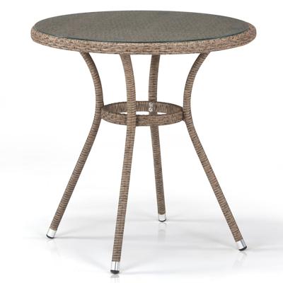 Стол Афина Плетеный стол T282ANT-W56-D72 Light Brown арт. T282ANT-W56-D72 Light Brown