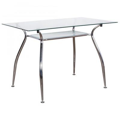 Стол AksHome Стол Patrizia, прозрачный, закаленное стекло арт. ZN-126300