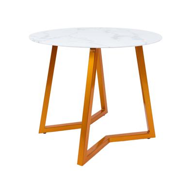 Стол AksHome Стол Goldie, мрамор, закаленное стекло арт. ZN-126241