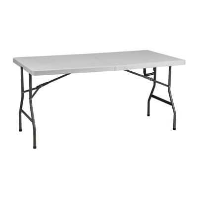Стол AksHome Стол садовый складной, белый, hdpe-пластик, длина 152 см арт. ZN-126363