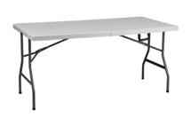 Стол AksHome Стол садовый складной, белый, hdpe-пластик, длина 152 см арт. ZN-126363