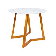 Стол AksHome Стол Goldie, мрамор, закаленное стекло арт. ZN-126241