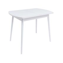 Стол AksHome Стол раздвижной Винер, 94(126)*64, белый, закаленное стекло + лдсп арт. ZN-126394