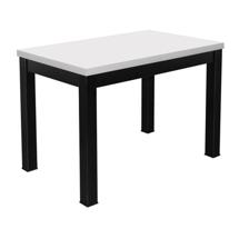 Стол AksHome Стол раздвижной BLACK, 1100(1490)*670*770, (белый мат) арт. ZN-381536
