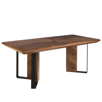 Стол Angel Cerda Обеденный стол 1105/MI2204T из ореха и черной стали арт. 153596