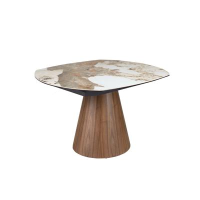Стол Angel Cerda Раздвижной обеденный стол 1187 из керамики в мраморной отделке и ореха арт. 482035
