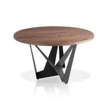 Стол Angel Cerda Круглый обеденный стол из ореха и черной стали CT2061R-NOGAL /1046 Ø130 арт. 102028