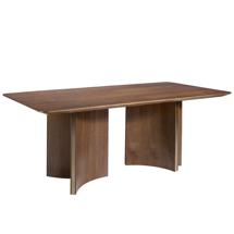 Стол Angel Cerda Прямоугольный обеденный стол 1109/DT210118 из ореха и позолоченной стали арт. 160079