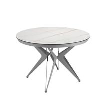 Стол Angel Cerda Круглый раздвижной обеденный стол 1119/MC22018DT из мраморной керамики и стали арт. 194600