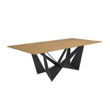 Стол Angel Cerda Прямоугольный обеденный стол 1053-RECT-ROBLE-200x95 из дуба и черной стали арт. 504544