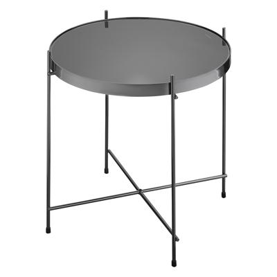 Стол Bergenson Bjorn Столик josen, D43 см, черный арт. TAI-JS-TBL-MTGL-BLK-42