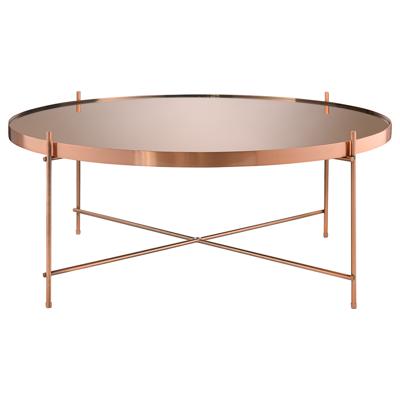 Стол Bergenson Bjorn Столик josen, D85 см, розовый/медный арт. TAI-JS-TBL-MTMR-PNK-84
